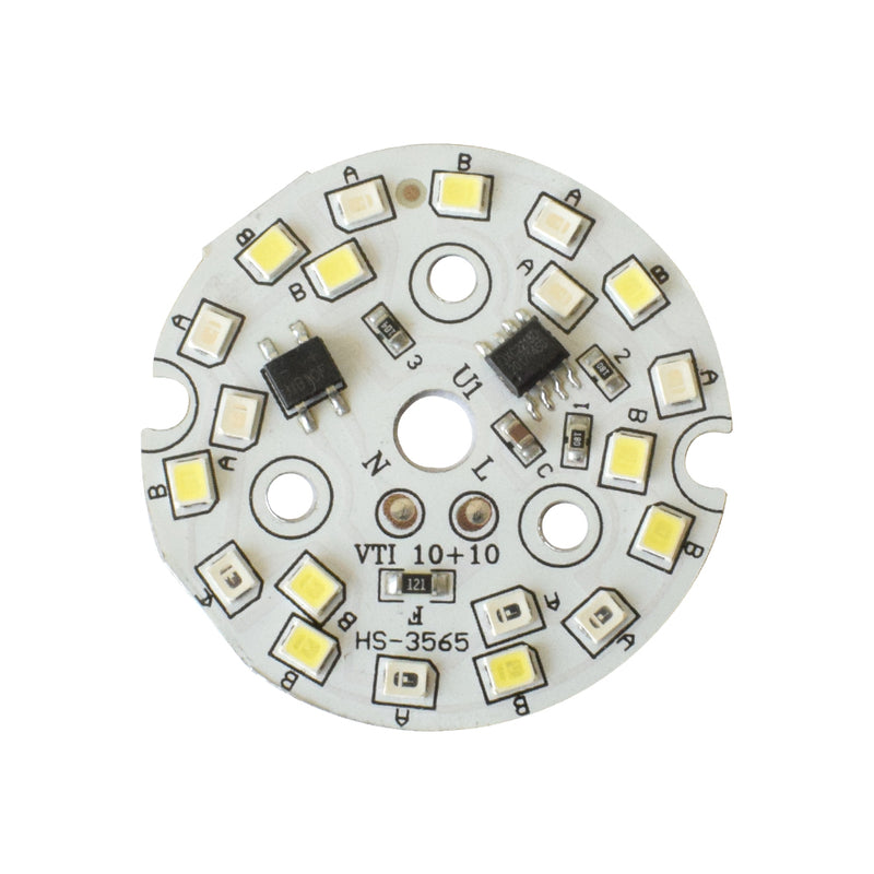 9W 220VAC White-Blue 44mm Round DOB LED