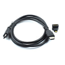 HDMI Cable With Micro Male HDMI To Female HDMI Connector (L Shape)