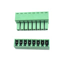 8 Pin Male and Female Pluggable Terminal Connector Right Angle Pitch 3.81mm