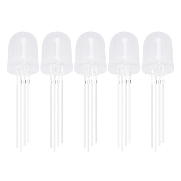 Diffused RGB Common Anode LED – 10mm Tricolor