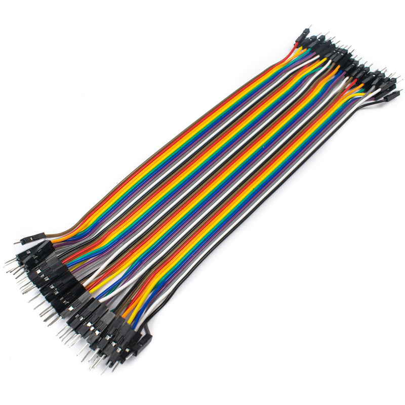 Male to Male Jumper Cable Wire 25cm (Pack of 10) - India