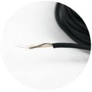 23 AWG Shielded Multi Strand Wire - 7/0.193mm (Black) 5 Meter