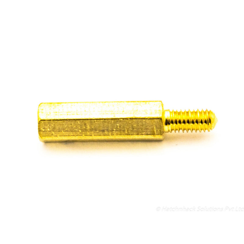 Buy M3 x 5mm+12mm Male to Female Thread Brass Hex