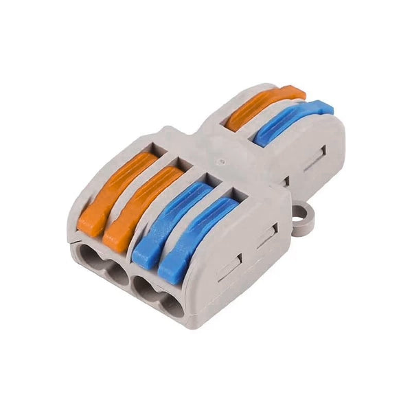 PCT-SPL-42 0.08-2.5mm 4:2 Pole Wire Connector Terminal Block with Spring Lock Lever for Cable Connection