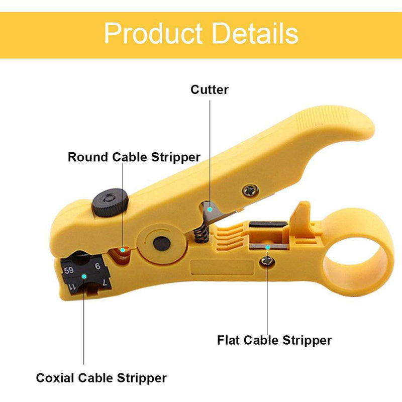 Buy Professional Grade Universal Cable Cutter and Stripper from HNHCart.com. Also browse more components from Wire Cutter & Strippers category from HNHCart