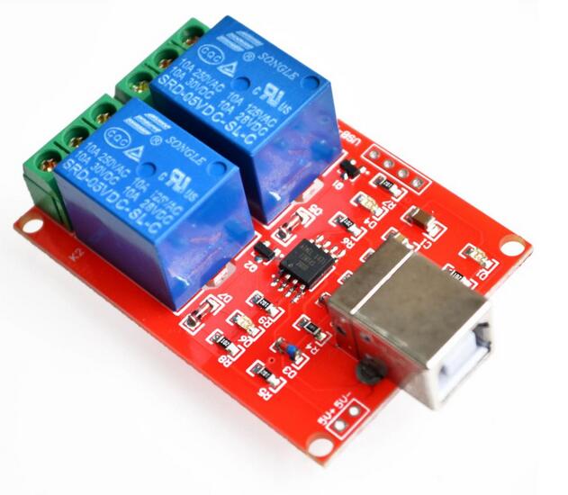 5V 2 channel USB PC Intelligent Control Relay Module