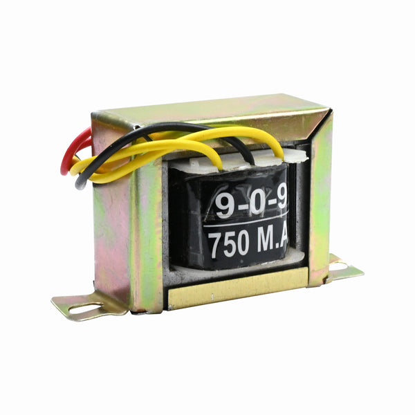 9-0-9V 750ma Center Tapped Step Down Transformer