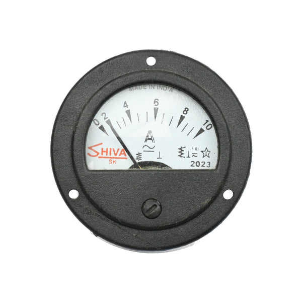 Shiva 0-10A 80mm Round Shape Analog Ammeter