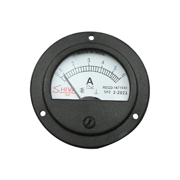 Shiva 0-6A Round Shape Analog Ammeter