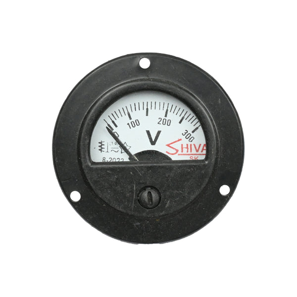 Shiva 0-300V 69mm Round Shape Analog Voltmeter