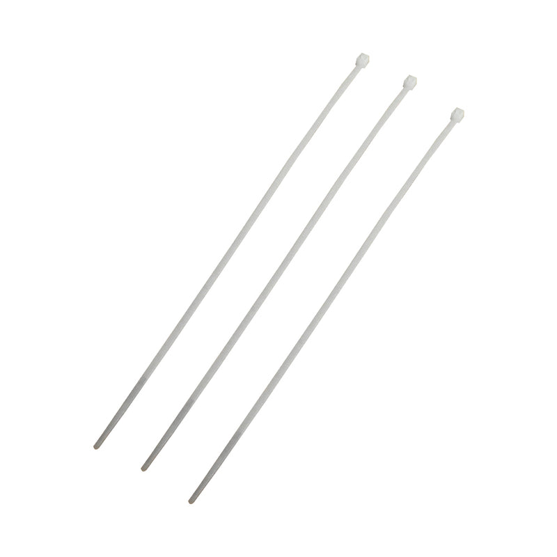 200 x 3.0mm White Nylon Cable/Zip Tie