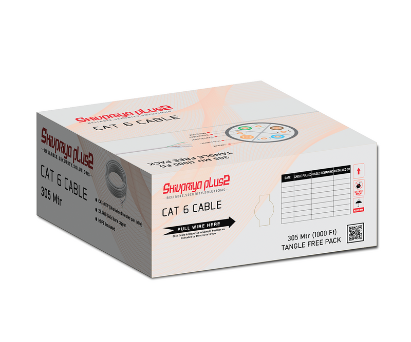 CAT6 Ethernet Cable Gray SP2CAT6-UTP 305 Meter