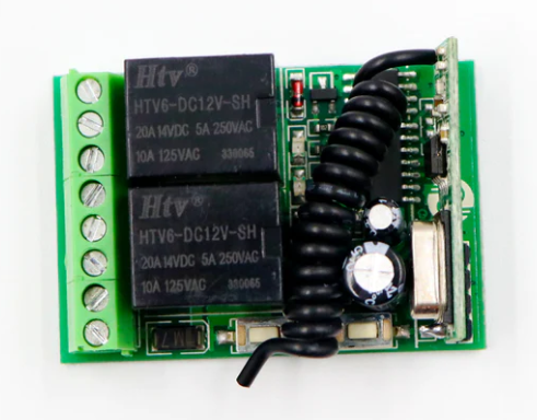 12V DC 315 MHz 2 Channel RF Receiver Module with Casing