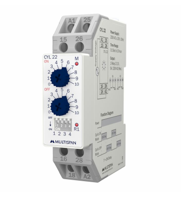 Multispan 230V AC Cyclic Cyl22 Timer